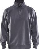 Merkloos Blaklader Sweatshirt Jersey 1/2 rits 3365-1048 - Grijs - S