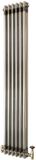 MonsterShop Kolomradiator - 2-kolom 1500x290 mm - ruw metaal - incl. kraan