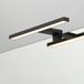 Loevschall Spiegellamp | badkamerlamp spiegellamp 30 cm | spiegellampen voor de badkamer in mat zwart | LED spiegellamp badkamer | spiegellamp met schakelaar