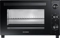 Severin TO 2076 Bak- en Toastoven – 46 Liter – Hetelucht – Pizzasteen – Draaispit – Zwart