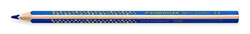 STAEDTLER 1284-3 Tricki Dicki kleurstift jumbo, ergonomische driehoekige vorm, 12 stuks in kartonnen etui, blauw