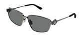 Bottega Veneta Bv1185s Lunettes de soleil femme Ruthénium Géométrique Gris 61mm