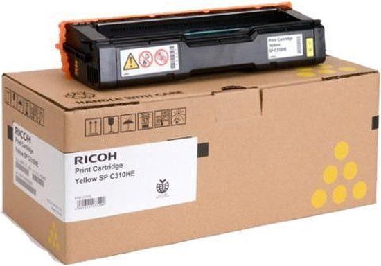 Ricoh SPC310HE Yellow Toner Cartridge - 2500 Pages - 406482/407635