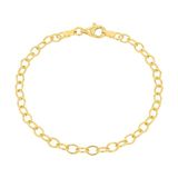Amor Charmarmband 925 Sterling Silber Damen Armschmuck, 19 cm, Silber, Gold, Kommt in Schmuck Geschenk Box