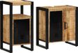 vidaXL Meuble de salle de bain set 2 pièces marron et noir 55 x 35 x 60 cm