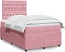 Maison Exclusive - Sommier À Lattes De Lit Avec Matelas Rose 120x190 Cm Velours