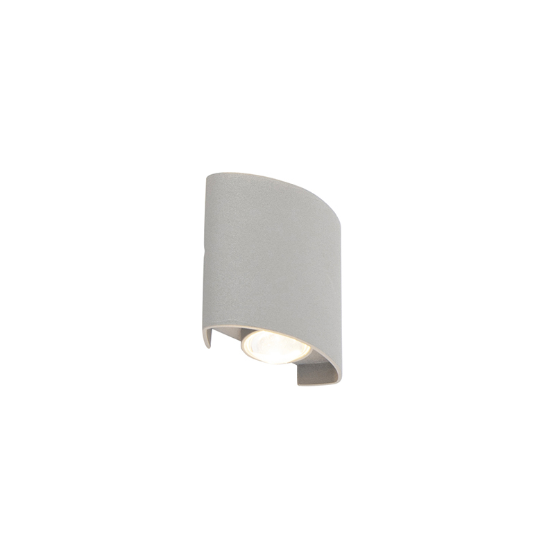 PAUL NEUHAUS Design buitenwandlamp zilver 2-lichts - Silly