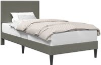 vidaXL Bedframe met hoofdeinde Lichtgrijs 90 x 200 cm Corduroy stof