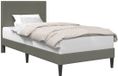 vidaXL Bedframe met hoofdeinde Lichtgrijs 90 x 200 cm Corduroy stof