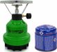 Merkloos Camping kookstel - Metaal - Groen - 1 Brander - Butaan