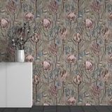 Papier peint panoramique motif fleurs 195 cm x 122 cm
