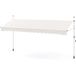 Coast Klemmarkise 400 × 120 cm - Blanc - Store de balcon sans perçage, avec manivelle et hauteur réglable