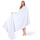 American Soft Linen Jumbo Grote Badhanddoeken, 100% Turks Katoen, Wit