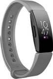 By Qubix Qubix - Compatible Fitbit bandje - Geschikt voor Fitbit Inspire 1 / HR / Ace 2 - Siliconen - Maat: Large - Grijs