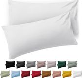 Blumtal Kussensloop Microvezel Kussenhoes 50 x 80 cm - Wit - Set van 2