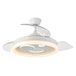 Eden pulse Zwarte ventilator, 72 W, 7200 lm, 3 vleugels, afstandsbediening, geheugen, geïntegreerde led, 35/45 x 122 x 122 cm