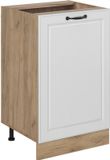Vicco Keukenonderkast R-Line, Wit landelijk/Goudkleurig Eiken, 50 cm zonder werkblad