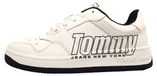 Tommy Hilfiger TJM Basket Logo Homme Chaussures à lacets Baskets basses Blanc Loisir