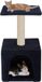 vidaXL Poteau griffoir pour chat avec poteau à gratter en sisal 55 cm bleu foncé