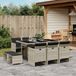 Prolenta Maison Exclusive Tuinset 11-delig Polyrotan Lichtgrijs met Kussens
