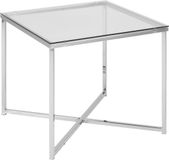 Meubelen-Online Bijzettafel Criss vierkant helder glas