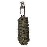 Imperial Riding IRH Deluxe geleidtouw met lurexdraad, paniekhaak, ommanteld nylon, olijfgroen