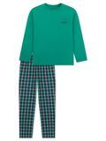 SCHIESSER Pyjama lang Jade Geruit Katoen 176
