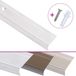 vidaXL - Trapneuzen - L-vormig - 5 stuks - 100 cm - Aluminium - Zilverkleurig
