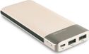 Realpower PB-8000 Fashion - Powerbank - 8000 mAh - Zwart/Bruin