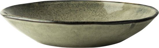 Dutch Rose Organic Diep Bord - 23.5cm - Groen
