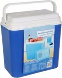 Merkloos Elektrische koelbox - blauw - 22 liter - 40 x 24 x 40 cm - 12 volt