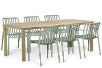 Domani Furniture Domani Alba/Weston 210x90 cm dining tuinset 7-delig