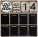 Atmosphera Memoboard leisteen weekkalender 57 x 57 cm