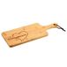 KESPER Snij- en serveerplank met hart, bamboe, 42 x 17 x 1,5 cm, bruin