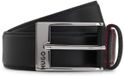 HUGO Leren Riem Barney Leather Belt W100 Black Zwart