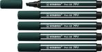 STABILO Pen 68 MAX – Premium Viltstift Met Dikke Beitelpunt - Aardegroen - Doos 5 stuks