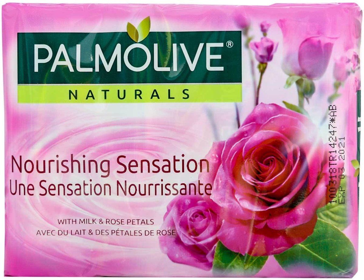 Palmolive Naturals Zeep Milk & Rose 4 x 90gr