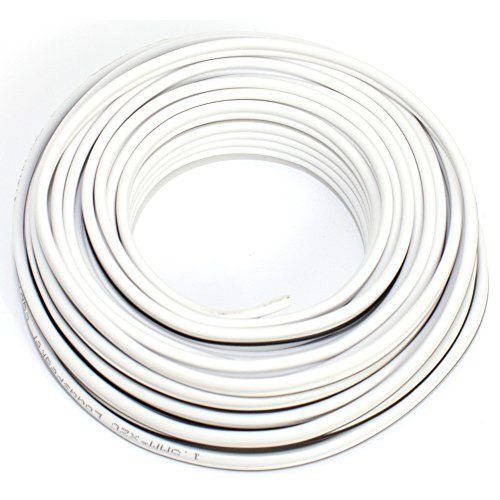 Luidsprekerkabel 2x1,50mm2-10m - wit - CCA - audiokabel - luidsprekerkabel