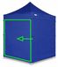 Easy-Up Paravent 2 m pour chapiteaux ALU 2x2 m – PVC 450 g/m², étanche - Bleu