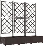 vidaXL Plantenbak 3 st bruin 120 x 40 x 125,5 cm pp