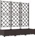 vidaXL Plantenbak 3 st bruin 120 x 40 x 125,5 cm pp