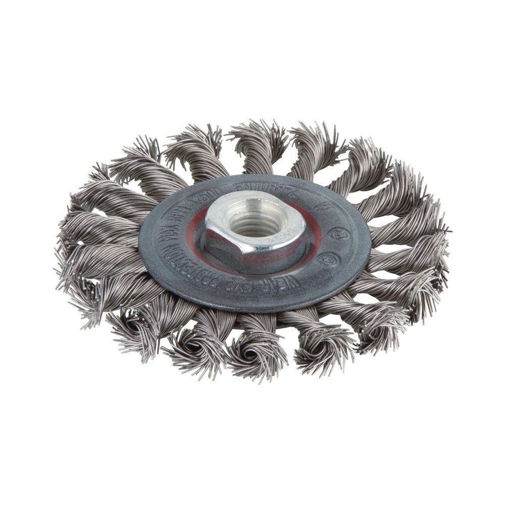 Wolfcraft 2701000 Stainless Steel Wire Wheel Brush - 100 x 14mm