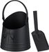 Relaxdays Pelletemmer met Schep - 6,5 Liter - Metaal