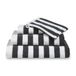 Vandyck Verona Stripes Gant de toilette 16x22 noir profond