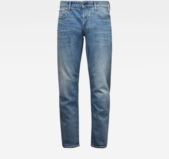 G-Star RAW 3301 Regular Tapered Jeans - Blauw - Maat W31/L36 - Heren