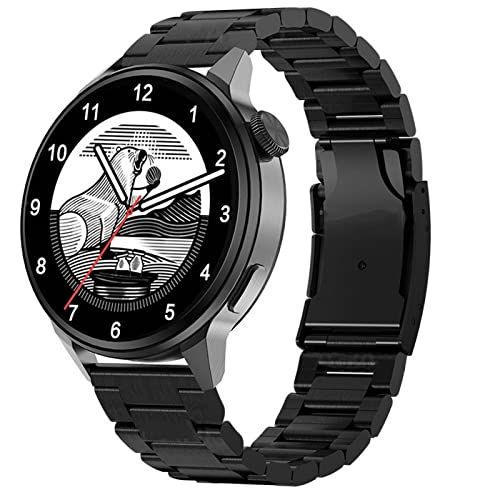 JUSHZ Smart Horloge - Smartwatch met Call Functie, Bluetooth Bellen, AI Assistent, GPS Track - Zwart - 44X11mm