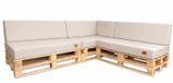Coussin de palette set, 7 pièces. Dessous de palette. Coussin de palette. Banc de palette. Résistant aux UV