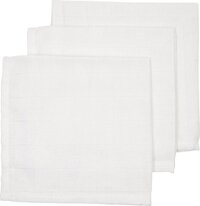 Meyco Baby Uni Hydrofiele Monddoekjes - 3-pack - Wit - 30x30cm