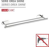 WENKO Turbo-Loc® Dubbele Handdoekhouder Orea Duo RVS glanzend 60cm breed