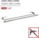 WENKO Turbo-Loc® Dubbele Handdoekhouder Orea Duo RVS glanzend 60cm breed